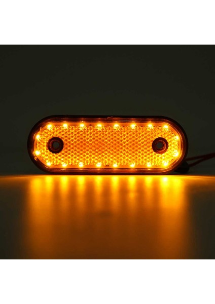 2 Kırmızı 2 Kehribar Işaretleme Işık Yan Işaretleyici 20LED 24V Trusk Lambası Kamyonet Yan Işaret Işıkları Kamyon Için (Yurt Dışından) modelleri