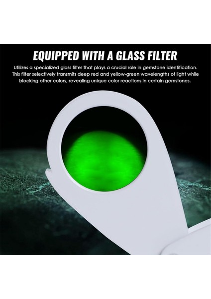 Değerli Taş Tanımlama Filtresi Zümrütleri, Yakutları, Safirleri Hızlıca Ayırt Edin (Yurt Dışından) fırsatları