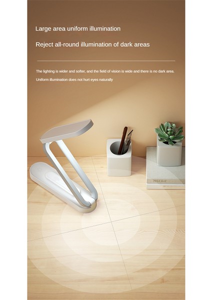 LED Masa Lambası Şarj Edilebilir, Taşınabilir, Katlanabilir 3 Parlaklık Ayarlı Küçük Masa Lambası - Ofis ve Ev Için Ideal Pembe (Yurt Dışından) fırsatları