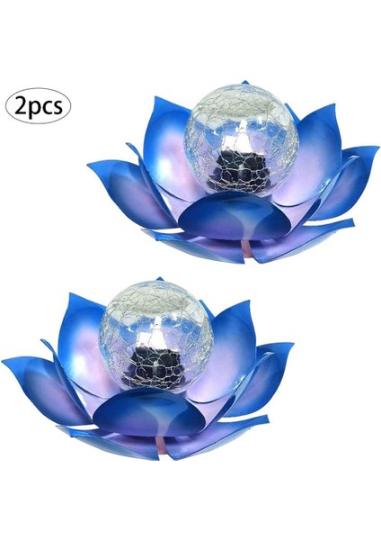 2 Adet Güneş Çiçek Işıkları, 2 Adet Lotus Güneş Işığı, Su Geçirmez Bahçe Yard Lotus Lambaları Süs Bahçe Için Mavi (Yurt Dışından) fırsatları