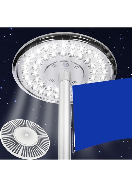 Bayrak Direği Işığı Güneş Enerjili Spot Işığı Açık Hava, 48 LED Su Geçirmez Güneş Bayrak Direği Işığı, Üstten Monteli Bayrak Direği Güneş Işığı (Yurt Dışından) indirimleri