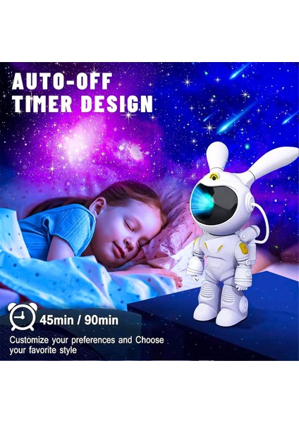 Yıldız Projektörü, Komik Tavşan Astronot Galaksi Işıkları Projektörü Yatak Odası, Çocuklar, Oda Dekoru, Parti, Oyun Odası, Hediye Için (Yurt Dışından) indirimleri