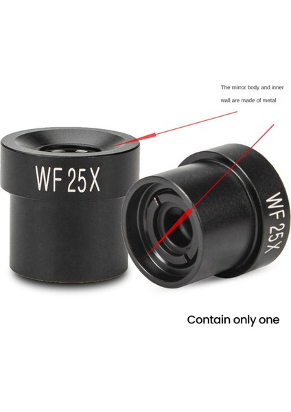 WF25X Mikroskop Göz Merceği 12MM Geniş Görüş Alanı 23.2mm Mount Port Biyolojik Mikroskop Için (Yurt Dışından) modelleri
