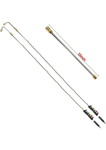 10FT Oluk Temizleme Aleti Basınçlı Yıkama Makinesi Uzatma Çubuğu 6 Nozul Ucu, 1/4ın Hızlı Bağlantı, Basınçlı Yıkama Makinesi Aksesuarları (Yurt Dışından) fırsatları