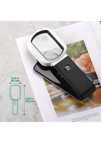 Işıklı Büyüteç, 25X 10X Şarj Edilebilir El Tipi ve Okuma, Muayene, Takı Için Ayakta Büyüteç (Yurt Dışından) fırsatları