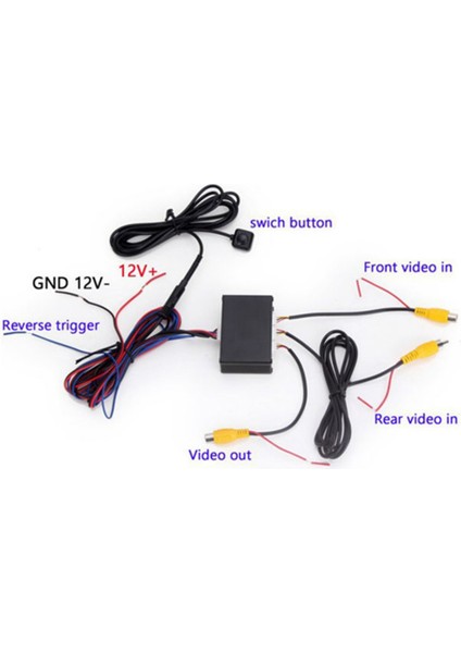 Kanal Dönüştürücü Ön ve Arka Görüş Ters Çevirme Sistemi Otopark Kamerası Video Manuel Anahtarlı Iki Yönlü Kontrol Kutusu (Yurt Dışından) fiyatları