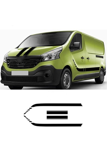 Van Araba Kapı Yan Grafik Çıkartmalar Araba Kapı Filmi Kaput Kaput Çıkartmaları Tuning Aksesuarları Renault Trafic 2 3 Mk3 Mk2 (Yurt Dışından)