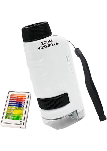 Minilabsters Miniscope Çocuk, Mini Labsters Taşınabilir Mikroskop, Mini Labsters Taşınabilir Mikroskop (Beyaz) (Yurt Dışından)
