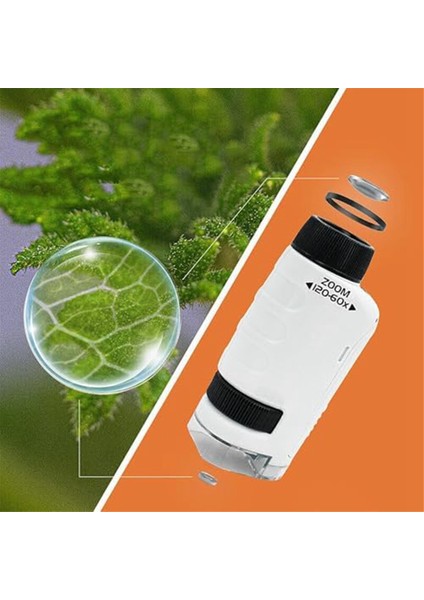 Minilabsters Miniscope Çocuk, Mini Labsters Taşınabilir Mikroskop, Mini Labsters Taşınabilir Mikroskop (Beyaz) (Yurt Dışından) indirimleri