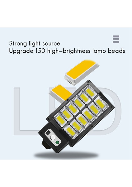 Açık Hava Güneş Enerjili Sokak Lambası Su Geçirmez Güneş Enerjili Lamba Modu Kızılötesi Sensör Hareket Sensörü Bahçe Için Güvenlik Aydınlatması D (Yurt Dışından) fırsatları