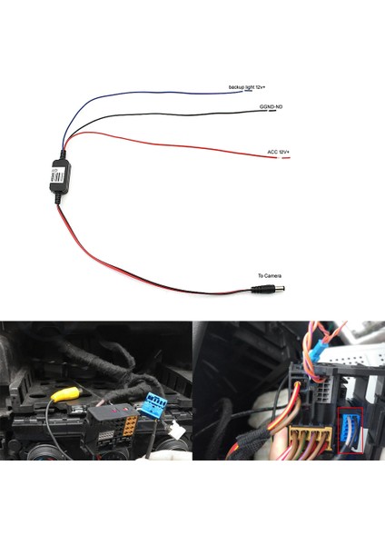 Araba Arka Görüş Kamerası Rca Video Geri Görüş Kamerası Dönüştürme Kablosu Gecikme Zamanlayıcı Röle Filtresi- Mıb Passat Tiguan Golf (Yurt Dışından) fiyatları