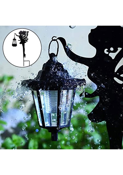 2 Adet Metal Peri Güneş Işığı Dış Mekan Dekorasyon Metal Peri Bahçe Bahis Hissesi Işık Çim, Veranda, Avlu (Yurt Dışından) modelleri