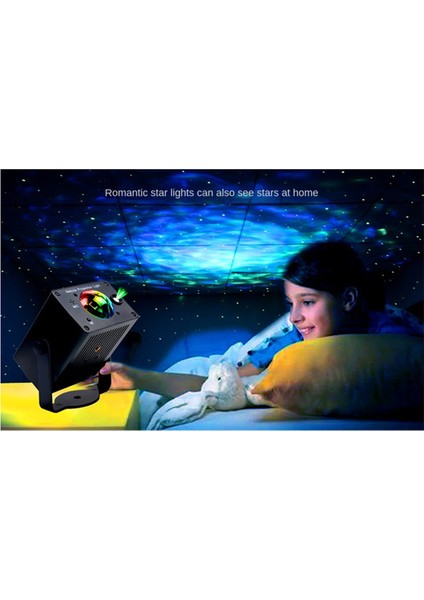LED Parti Işığı Yıldızlı Okyanus-Dalga Projektör Gece Işığı Ses Kontrolü Atmosfer Renkli Işık Yıldızlarla Dolu Gece Işığı (Yurt Dışından) indirimleri
