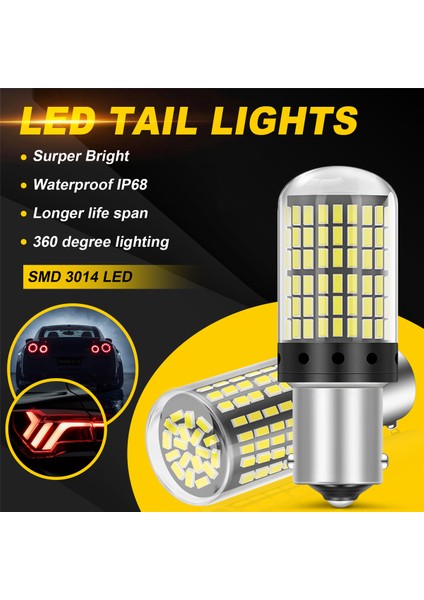 10 Adet 3014 144SMD Canbus 1157 BAY15D P21W 1156 BA15S BAU15S PY21W T20 7440 7443 W21W LED Ampuller Araba Dönüş Sinyal Işığı B (Yurt Dışından) fırsatları