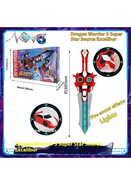 Dragon Warrior Star Source 3 Oyuncak Transformer Robot (Yurt Dışından)