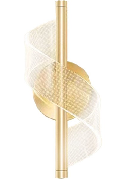 Spiral LED Duvar Lambası Iç Aydınlatma Ev Başucu Oturma Odası Koridor Dekoratif Duvar Lambası (Yurt Dışından)