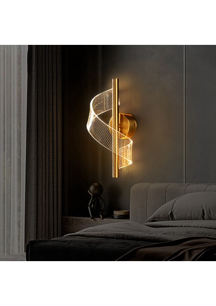 Spiral LED Duvar Lambası Iç Aydınlatma Ev Başucu Oturma Odası Koridor Dekoratif Duvar Lambası (Yurt Dışından) fiyatları