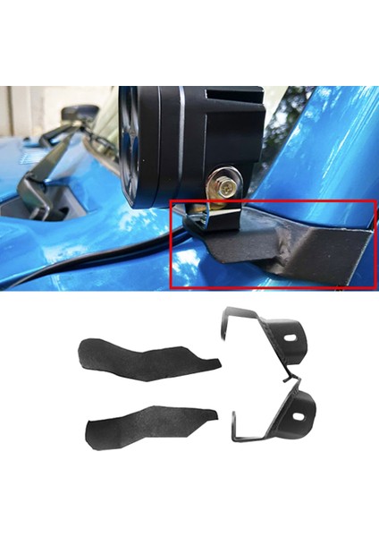 Spot Işığı Braketi A Sütunu Çalışma Işığı Montaj Braketi Sürüş Işığı Ön Kaputu -Suzuki Jimny JB64 JB74W 2019-2021 (Yurt Dışından) fiyatları