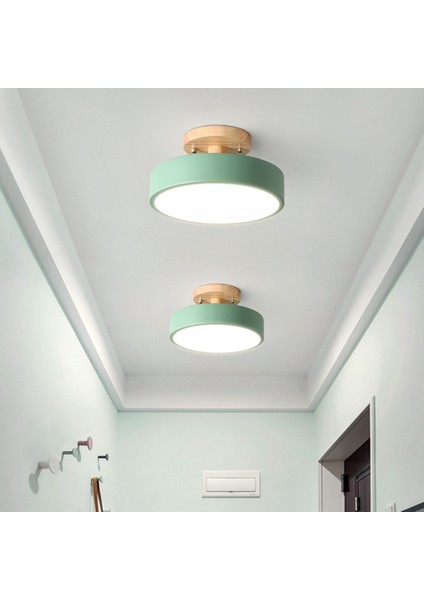 Tavan Aydınlatmaları Modern LED Iskandinav Ahşap Aydınlatma Armatürü Iç Mekan Aydınlatması Mutfak Oturma Odası Yatak Odası Banyo -Gri (Yurt Dışından) modelleri