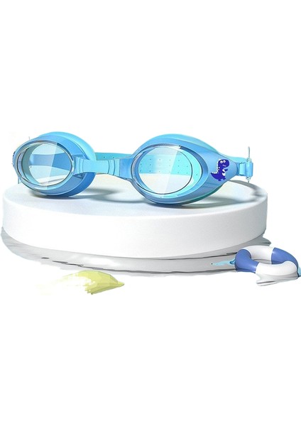 Çocuk Yüzme Gözlüğü Yüzme Şapkası Su Geçirmez Buğu Önleyici Yüzme Gözlükleri Yüzme Dalış Ekipmanları (Yurt Dışından)
