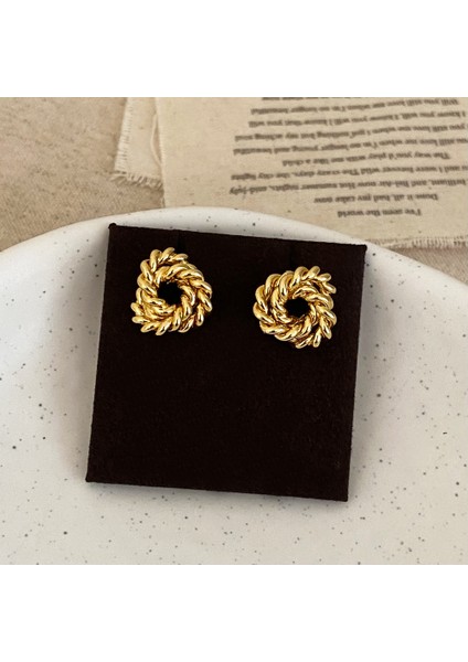 Niş Mizaç Metal Küpe Trendi Yüz Eşleşen Tasarım Kişilik Küpeleri (Yurt Dışından)