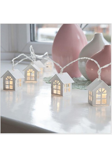 10LED LED Garland Ahşap Ev Işık Dizisi 1,5 Metre USB Peri Iç Mekan Işıkları Sıcak Beyaz (Yurt Dışından) modelleri