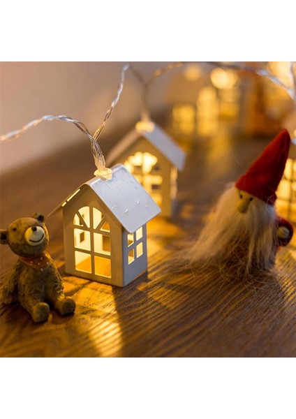 10LED LED Garland Ahşap Ev Işık Dizisi 1,5 Metre USB Peri Iç Mekan Işıkları Sıcak Beyaz (Yurt Dışından) indirimleri