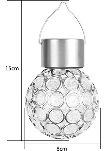 2 Adet Açık Hava Dekor LED Güneş Işıkları Açık Hava Dekor Cam Avizeler: Bahçe Için Su Geçirmez Fenerler Güneş Enerjili (Yurt Dışından) fiyatları