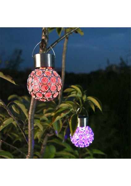 2 Adet Açık Hava Dekor LED Güneş Işıkları Açık Hava Dekor Cam Avizeler: Bahçe Için Su Geçirmez Fenerler Güneş Enerjili (Yurt Dışından) fırsatları