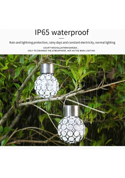 2 Adet Açık Hava Dekor LED Güneş Işıkları Açık Hava Dekor Cam Avizeler: Bahçe Için Su Geçirmez Fenerler Güneş Enerjili (Yurt Dışından) indirimleri