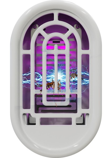 Haşere Kovucu Fiş Sivrisinek Katili Kapalı LED Mor Işık Sivrisinek Tuzağı Sinekkapan Lambası, Ab Tak (Yurt Dışından)