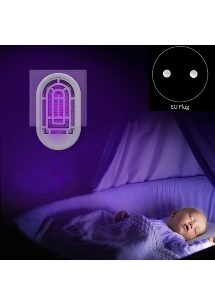 Haşere Kovucu Fiş Sivrisinek Katili Kapalı LED Mor Işık Sivrisinek Tuzağı Sinekkapan Lambası, Ab Tak (Yurt Dışından) fiyatları