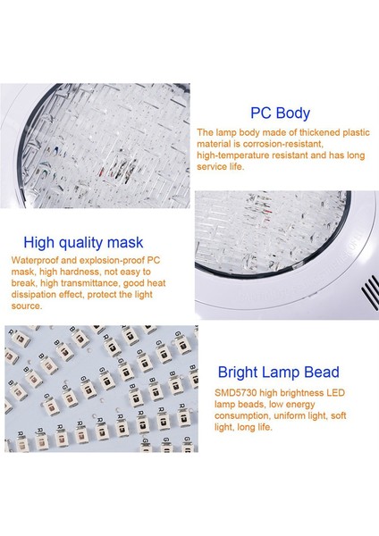 Havuz Işığı 35W Uzaktan Kumandalı Yüzme Havuzu Işığı Rgb Çok Renkli Dış Mekan LED Su Altı IP68 Su Geçirmez Lamba (Yurt Dışından) indirimleri