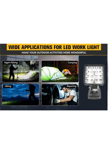 18V Pil Için 4 Inç LED Çalışma Işığı Pil Gücü LED Mağaza Işığı Çalışma Işığı Için LED Sitesi (Yurt Dışından) indirimleri