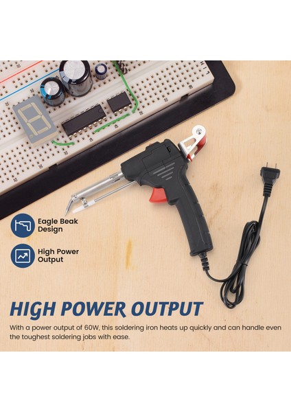 Lehimleme Demiri 60W Eagle Beak Endotermik El Aleti Isıtmalı Ev Tamir Aleti Manuel Teneke Dağıtım Abd Fişi (Yurt Dışından) fırsatları