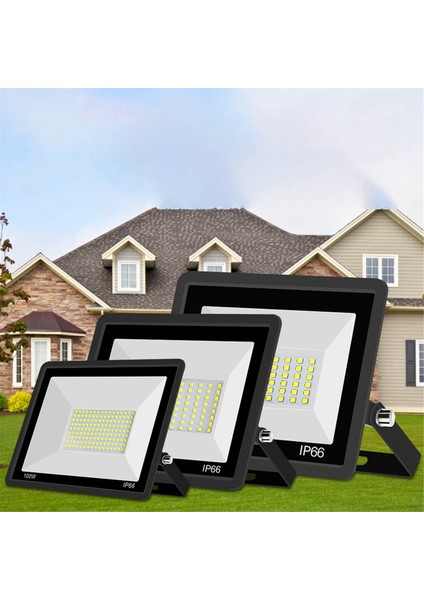 10W LED Projektör 180-240V IP66 Su Geçirmez Açık Bahçe Projektörü Spot Duvar Lambası-A (Yurt Dışından)