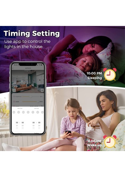 LED Şerit 4 Rulo Dıy Modu ve Müzik Senkronizasyonu 5050 Bluetooth Rgb LED Peri Işıkları (Yurt Dışından)