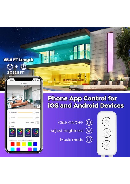 LED Şerit 4 Rulo Dıy Modu ve Müzik Senkronizasyonu 5050 Bluetooth Rgb LED Peri Işıkları (Yurt Dışından)