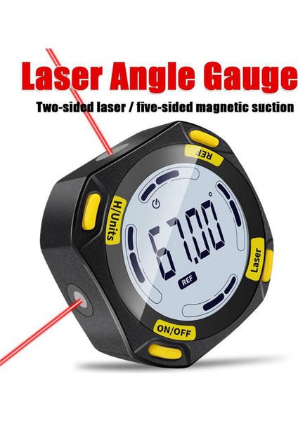 Lazer Dijital Açı Ölçer Açı Ölçer Eğimölçer 3'ü 1 Arada Lazer Seviye Kutusu Tip-C Şarj Açı Ölçer Ölçüm Aletleri (Yurt Dışından) fiyatları