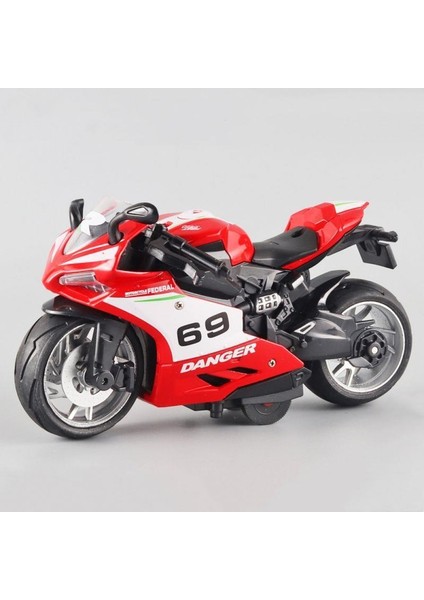 Simülasyon Motosiklet Bumerang Alaşım Model Işıklar Ses Efektleri Yarış Arabası Çocuk Oyuncakları Hediyeler (Yurt Dışından)