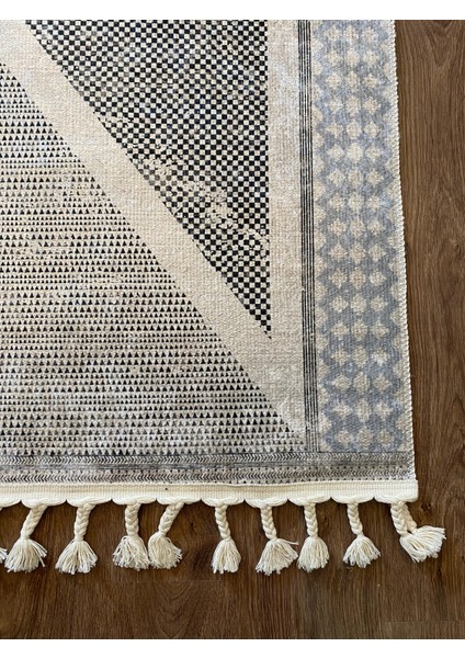 Gri Geometrik Desenli Halı fiyatları