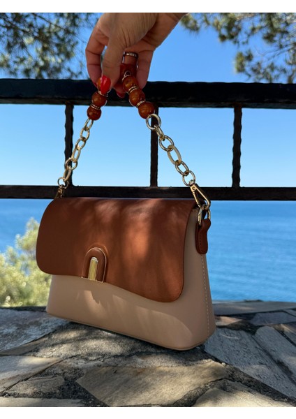 R1265 Kahve-Bej Rosa Çanta fırsatları
