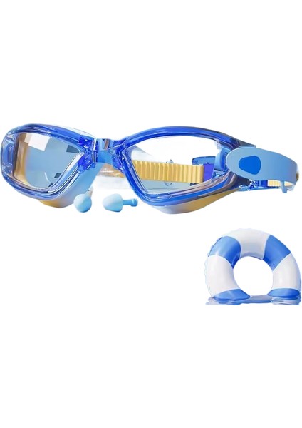 Su Geçirmez Buğu Önleyici Çocuk 3-15 Yaş Yüzme Gözlükleri Yüzmeyi Öğrenme Gözlükleri (Yurt Dışından)