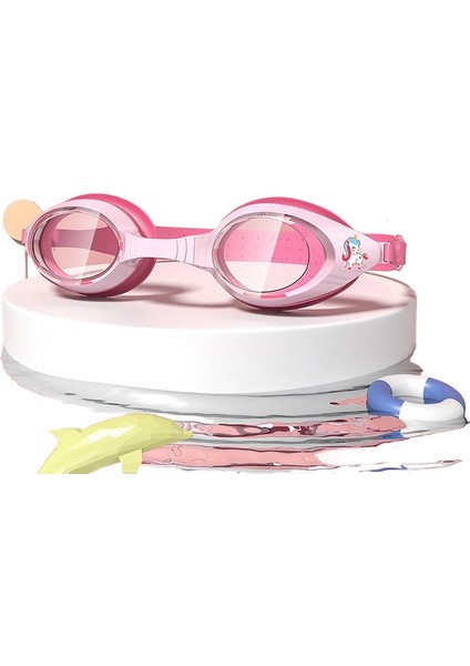 Çocuk Yüzme Gözlüğü Yüzme Şapkası Su Geçirmez Buğu Önleyici Yüzme Gözlükleri Yüzme Dalış Ekipmanları (Yurt Dışından)
