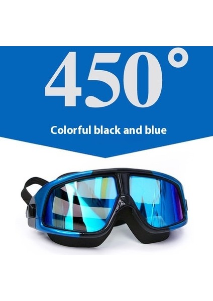 Buğu Önleyici Su Geçirmez Yüksek Çözünürlüklü Büyük Çerçeve Miyopi Yüzme Gözlükleri Erkekler ve Kadınlar Için Yetişkin Yüzme Ekipmanları (Yurt Dışından)