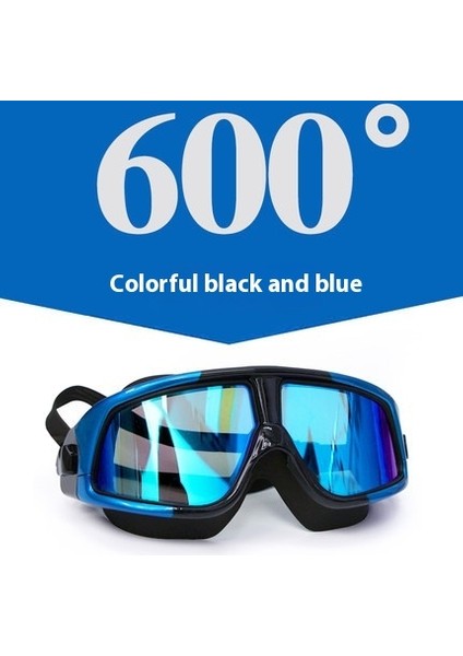 Buğu Önleyici Su Geçirmez Yüksek Çözünürlüklü Büyük Çerçeve Miyopi Yüzme Gözlükleri Erkekler ve Kadınlar Için Yetişkin Yüzme Ekipmanları (Yurt Dışından)