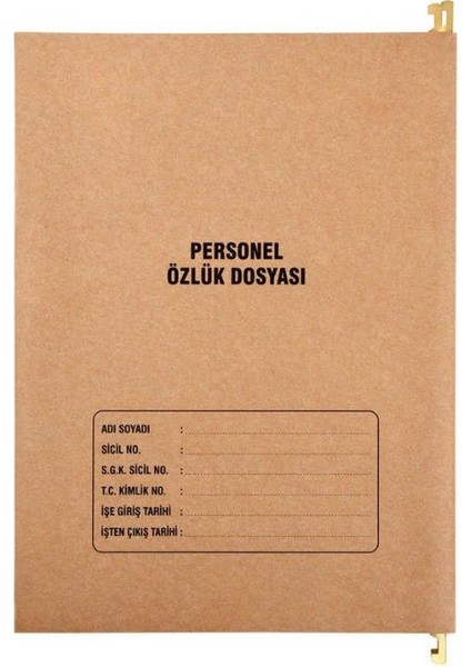 Elitstore Askılı Personel Özlük Dosyası 8 Yaprak