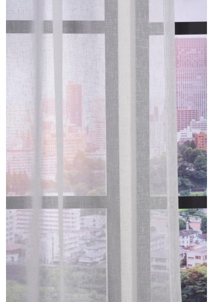 Degrade Keten Tül Perde modelleri