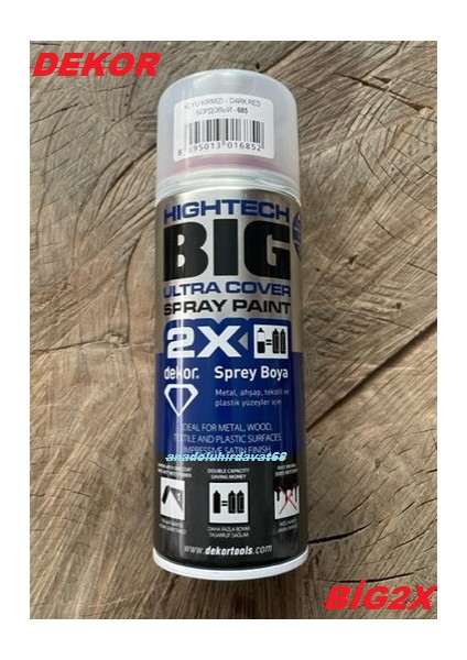 2x 400ML Kırmızı Sprey Boya Koyu Kırmızı Boya Yüksek Kalite