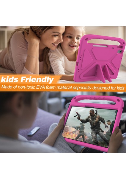Huawei Matepad 11.5/matepad 11.5 S/matepad Air 11.5 Inç (2023) Kılıf Çocuk Dostu Eva Saplı Tablet Kılıfı-Gül (Yurt Dışından)